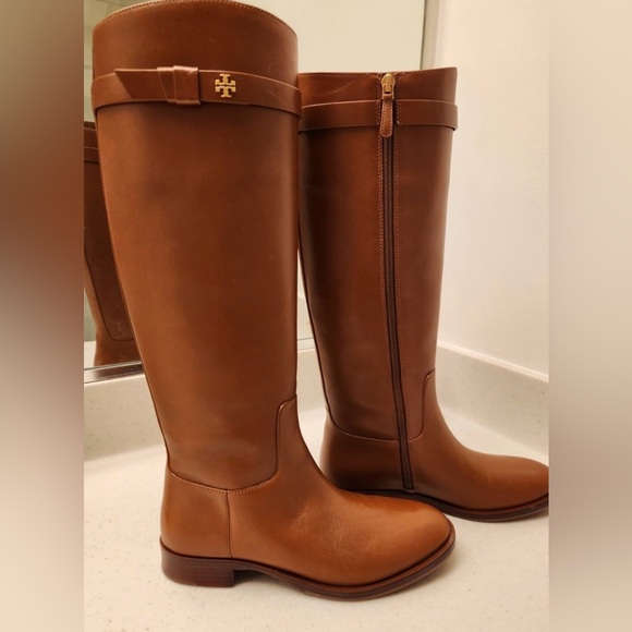 Tory Burch Leather Knee-High Boots size 5.5 #designer,...